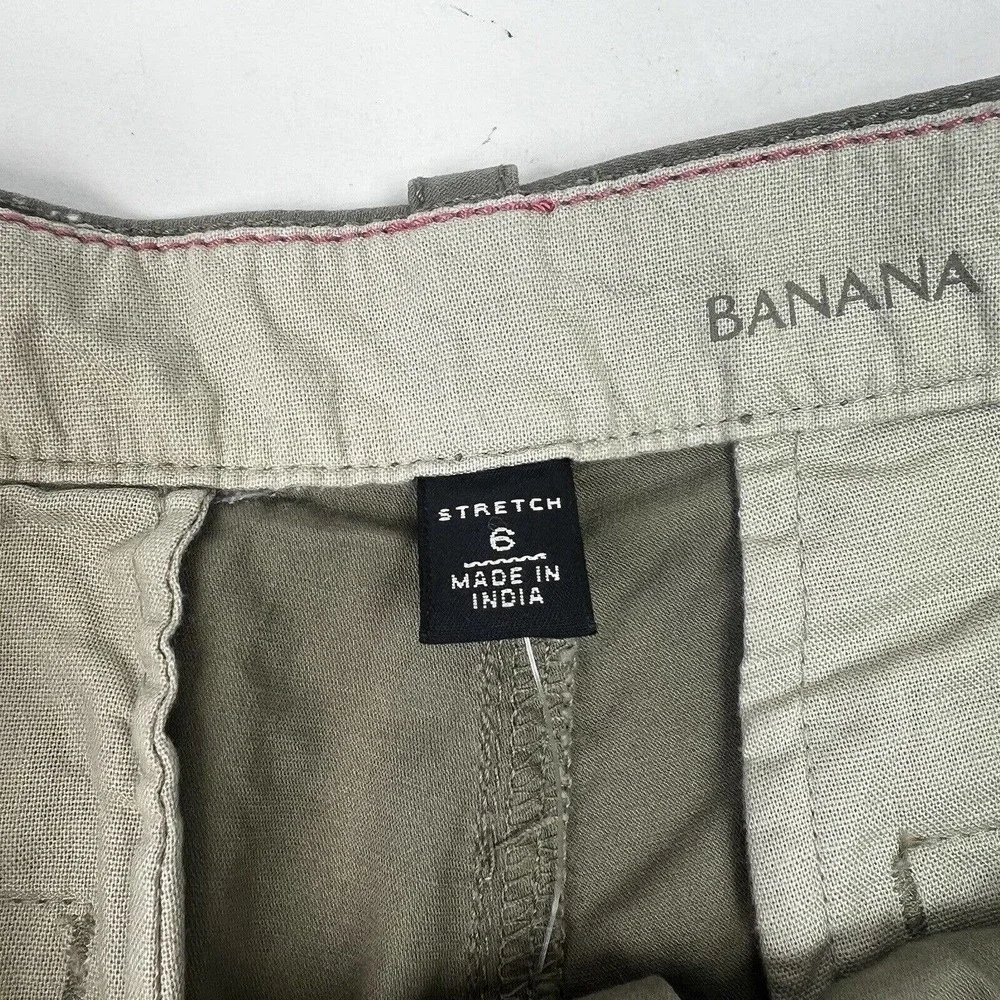 Banana Republic Olive Green Ryan Fit Shorts Size 6